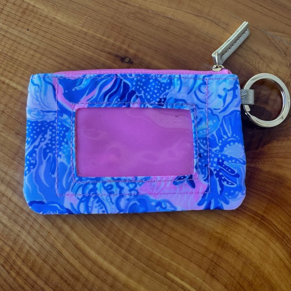 Lilly Pulitzer "Shell Me Something Good" Women's Keychain ID Case